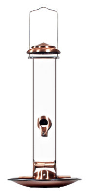 Copper Tube Bird Feeder, 16-1/2 Inch