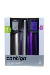 Contigo AUTOSEAL Insulated Tumbler - 2 Pack (Purple/Stainless Steel)