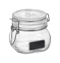 Bormioli Rocco  Fido  Regular Mouth  Chalkboard Label Storage Jar  17-1/2 oz. (Pack of 12)