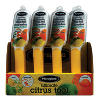 Microplane 2.37 in. W x 9.5 in. L Yellow Plastic/Stainless Steel Citrus Tool (Pack of 12)