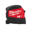 Milwaukee  16 ft. L x 1-1/8 in. W Compact Wide Blade  Tape Measure  Black/Red  1 pk