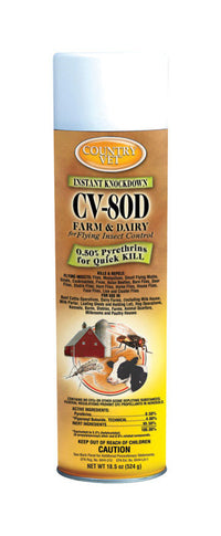 Country Vet Instant Knockdown CV-80D Farm & Dairy Insect Control Liquid 18.5 oz