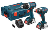 Bosch CLPK233-181L 18 Volt Brushless Drill & Driver Kit                                                                                               