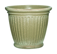 Suncast Capital 16 in. H X 18 in. W Resin Planter Tan Craftsman