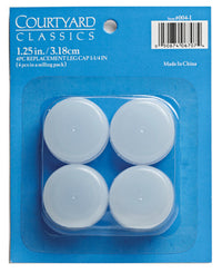 Patio Furniture Leg Cap, 1.25-In., 4-Pk.