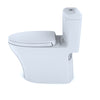 TOTO® Aquia® IV One-Piece Elongated Dual Flush 1.28 and 0.8 GPF Universal Height, WASHLET®+ Ready Toilet with CEFIONTECT®, Cotton White- MS646124CEMFG#01