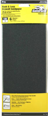 Drywall Hook & Loop Sandpaper, 100-Grit, 6-Ct.