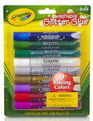 Crayola 69-3527 Multi-Color Bold Washable Glitter Glue 9 Pack