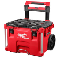 Milwaukee  PACKOUT  22.1 in. Impact-Resistant Poly  Rolling  Tool Box  25.6 in. W x 18.9 in. H Wheeled