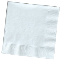 Creative Converting 139140154 White 2 Ply Beverage Napkins                                                                                            