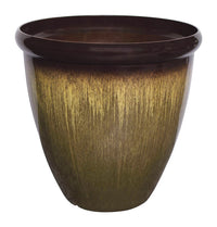 Trendspot  18 in. Dia. Plastic  Egg  Planter  Brown