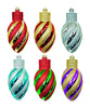 Celebrations Ball Bulb Shaped Ornaments Assorted Shatterproof 6 pk (Pack of 30)