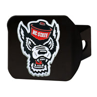 North Carolina State University Black Metal Hitch Cover - 3D Color Emblem