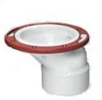 PVC Pipe Offset Closet Flange, 3 to 4-In.