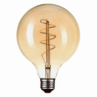 LED Filament Light Bulb, G40, 5-Watts (Pack of 2)