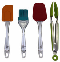 Kitchen Utensil Set, Silicone, 4-Pc.