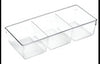 iDesign Clarity 3 in. H X 6 in. W X 13.5 in. D Plastic Storage Tray Organizer