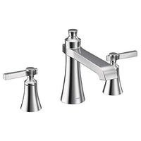 Chrome two-handle high arc roman tub faucet