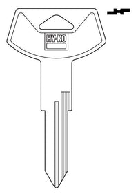 Hy-Ko Automotive Key Blank Double sided For General Motors (Pack of 10)