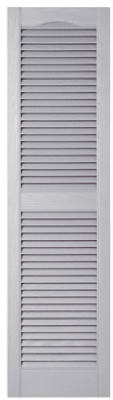 15 x 55-In. Paintable Louvered Shutters, Pair