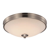 Bel Air Lighting Transitional 3.25 in. H X 11 in. W X 11 in. L Brushed Nickel Silver Ceiling Fixture