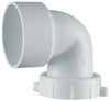 PlumbCraft 1-1/2 in. Slip in. Plastic 90 Degree Elbow 1 pk