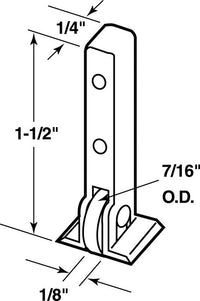 Prime-Line  White  Plastic  Single-Arm Casement  Window Roller  For Guaranteed Products