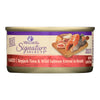 Wellness Pet Products - Signature Selects Cat Food - Skipjack Tuna and Wild Salmon Entrée in Broth - Case of 12 - 2.8 oz.