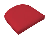 Casual Cushion  Red  Polyester  Seating Cushion  2.5 in. H x 18 in. W x 18 in. L