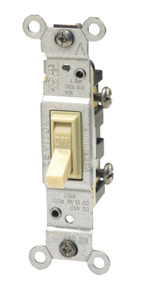 Leviton 15 amps Toggle Switch Ivory 1 pk