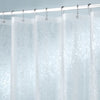 iDesign 72 in. H X 72 in. W Frost Floret Shower Curtain EVA