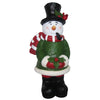 Alpine Snowman w/Holly Statue Yard Dr