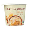 Think! Thin Protein & Fiber Hot Oatmeal - Honey Peanut Butter - Case of 6 - 1.76 oz