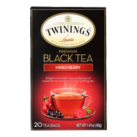 Twinings Tea Black Tea - Mixed Berry - Case of 6 - 20 Bags