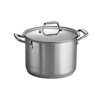 Prima 8 Qt Stainless Steel Covered Stock Pot