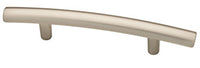 Arched Cabinet Pull, Satin Nickel Finish, 3-In.