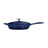 10 in Enameled Cast-Iron Series 1000 Covered Skillet - Gradated Cobalt