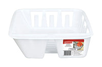 Rubbermaid 13.9 in. L X 12.6 in. W X 4.5 in. H White Plastic Dish Drainer