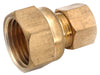 Amc 750066-0808 1/2" X 1/2" Brass Low Lead Female Coupling Connector