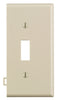 Leviton Light Almond 1 gang Thermoplastic Nylon Toggle Sectional End Wall Plate 1 pk