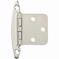 Overlay Cabinet Hinge, Satin Nickel, 2-Pk.