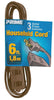 Prime Indoor 6 ft. L Brown Extension Cord 16/2 SPT-2