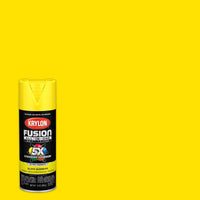 Krylon Fusion All-In-One Gloss Sunbeam Paint + Primer Spray Paint 12 oz (Pack of 6)