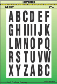 Hy-Ko 2 in. Black Vinyl Letter Set A-Z Self-Adhesive 1 pk (Pack of 10)