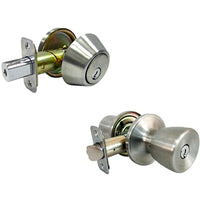 Combination Lockset, Stainless Steel (Pack of 3)