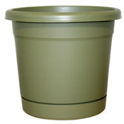 Southern Patio Rr1606Og 16 Olive Green Planter With Saucer (Pack of 6)