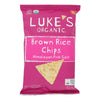 Luke's Organic Brown Rice Chips - Case of 12 - 5 oz.