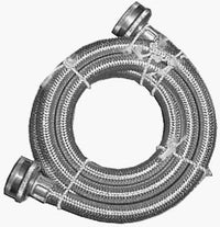 Homewerks 3/4 in. Hose Thread in. X 3/4 in. D Hose Thread 60 in. Braided Stainless Steel Washing Mac