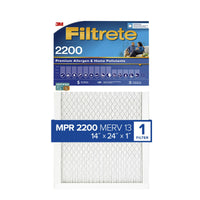 Filtrete 14 in. W X 24 in. H X 1 in. D Fiberglass 13 MERV Pleated Allergen Air Filter 1 pk (Pack of 6)