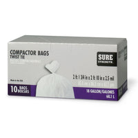 Sure Strength 18 gal Compactor Bags Twist Tie 10 pk